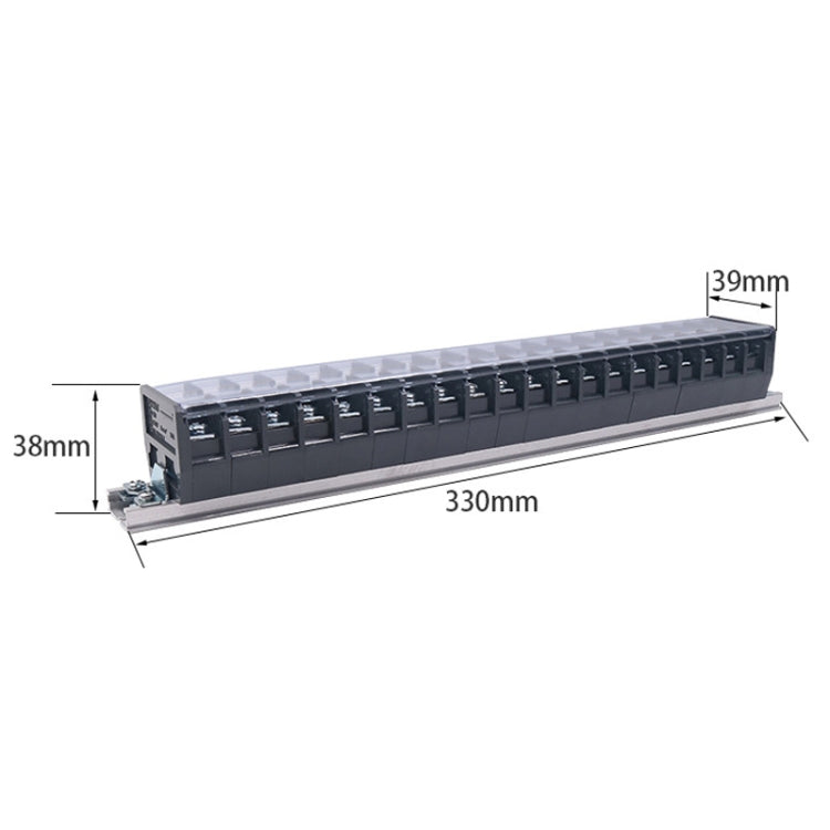 CHINT TD-3020 Bornier de raccordement de type rail Bloc de jonction pour raccordement en parallèle de fils Connecteur de câblage