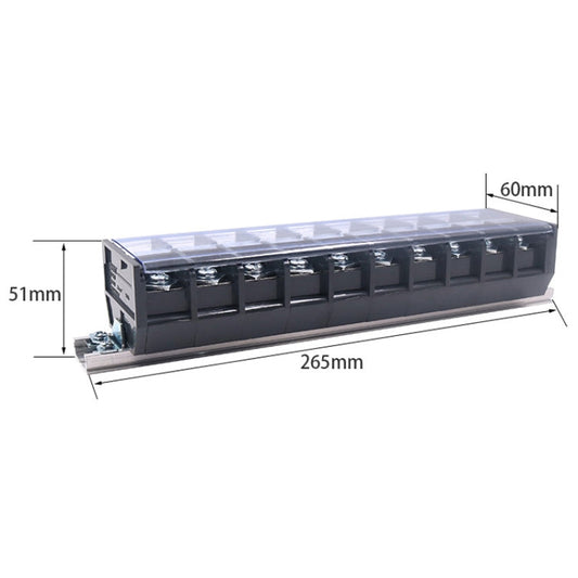 CHINT TD-100-10 Bornier de rail Bloc de câblage Bornier pour connexion parallèle de fils Connecteur de fil
