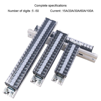 CHINT TD-3015 Terminal Block Rail Type Wiring Block Paralleling Wires Wire Connector