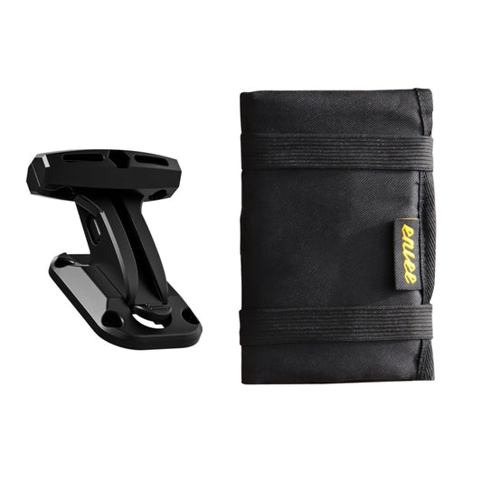 ENLEE EN-5641412 Sac de Selle de Vélo de Route Pochette de Rangement de Selle de Bicyclette Kit de Réparation à Clipser (Noir)