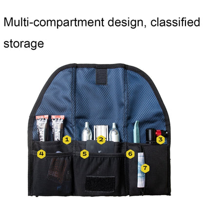 ENLEE EN-5641412 Bicycle Storage Tail Bag Road Bike Seat Cushion Snap-on Repair Kit(Black)