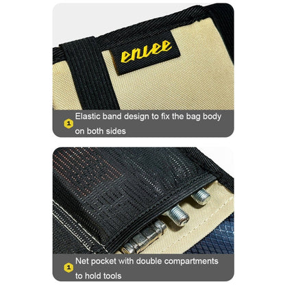 ENLEE EN-5641412 Bicycle Storage Tail Bag Road Bike Seat Cushion Snap-on Repair Kit(Desert-color)