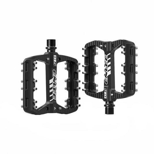 ENLEE R5 1 paire de pédales de VTT antidérapantes plus larges avec roulement (noir)
