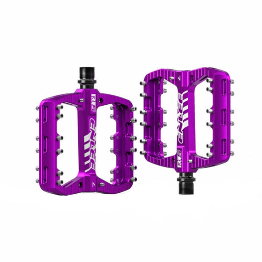 ENLEE R5 1 paire Pédales VTT Vélo Cyclisme Repose-pieds plus larges Antidérapants avec roulement (Violet)