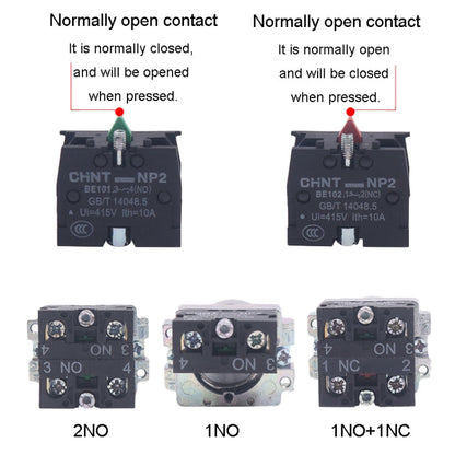 CHINT NP2-BD33 3 Gear Self-locking 2NO Power Transfer Switch Short Handle Master Knob 22mm
