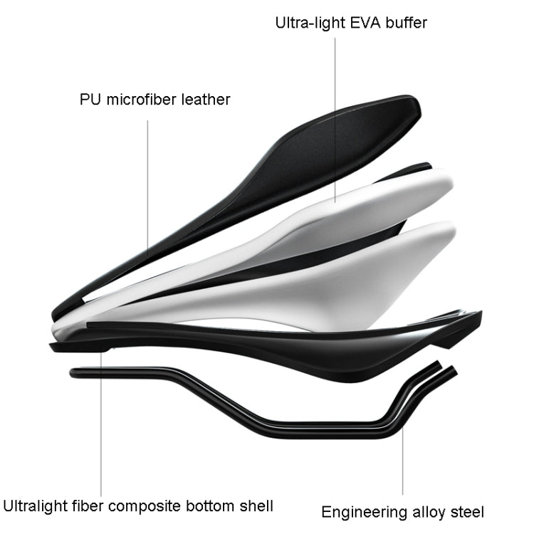 ENLEE E-ZD312 Coussin de selle de VTT super doux pour vélo de route, Modèle : D