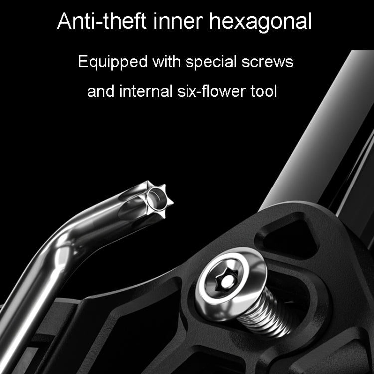 For AirTag 2nd Gen / AirTag 1st Gen ENLEE E-F231 Bicycle Tracker Hidden Localizer For Road Bike Multifunctional Anti-Theft Bracket(Black)