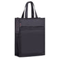 BeiDuoMei Portable File Bag A4 Waterproof Zipper Folder Can Put Water Cup Storage Bag(3 Layers Black)