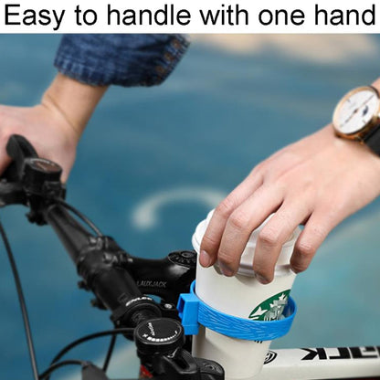 ENLEE KF-2.0 Bicycle Coffee Cup Bracket Stroller Bottle Carrier Tea Kettle Mug Holder(Dark Black)