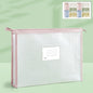 YAOJIE Student Subject Classification Storage Bag EVA 3D Thicken A4 Exam Special File Bags(Pink)