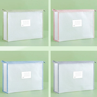 YAOJIE Student Subject Classification Storage Bag EVA 3D Thicken A4 Exam Special File Bags(Blue)