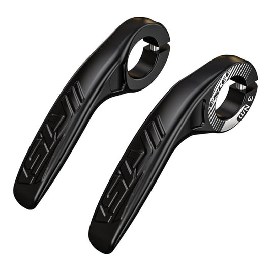 ENLEE E-45616 1 paire de poignées de vélo en corne de vache/mouton Accessoires de manette (Noir)