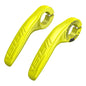 ENLEE E-45616 1 paire de poignées de vélo en corne de vache/mouton, accessoires de manette (jaune fluo)