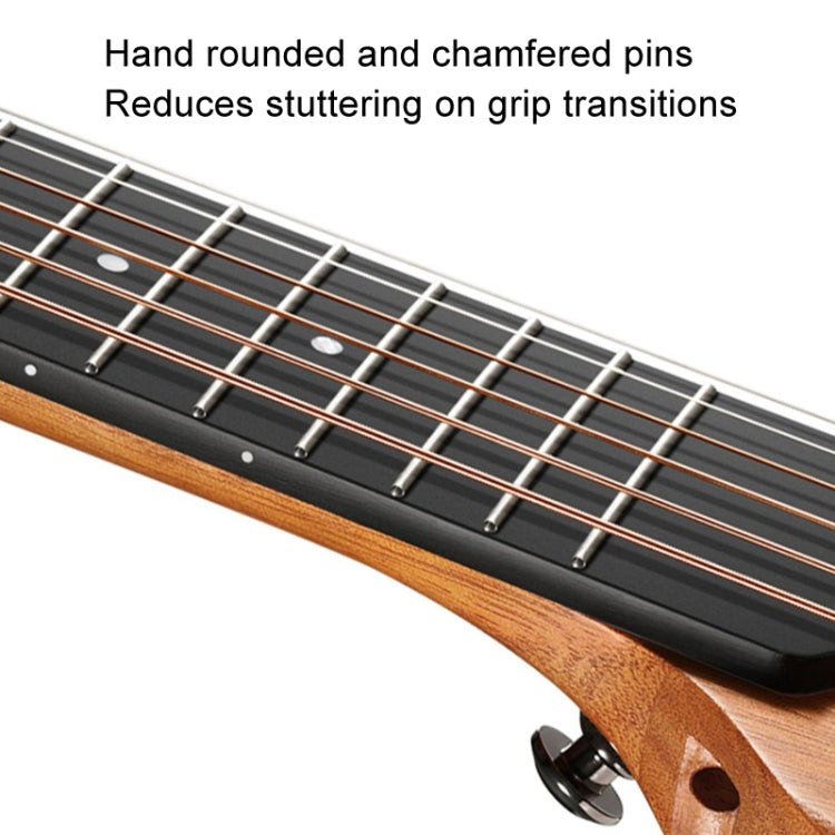 DONNER Smart Headless Silent Guitar Travel Portable Detachable Acoustic Guitar, Style: Maple Model Black
