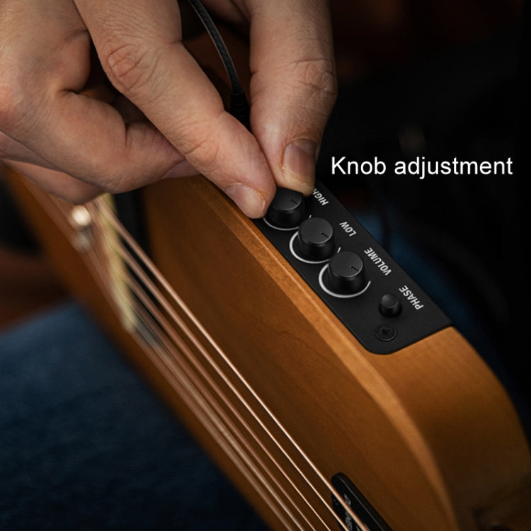 DONNER Smart Headless Silent Guitar Travel Portable Detachable Acoustic Guitar, Style: Maple Model Black