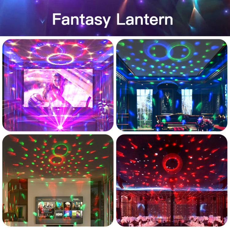 Home LED Magic Ball Lights Bounce Ambient Lamps Room Sound Lights Balls, Color: Charging Model Black(RGB Colorful 5W)