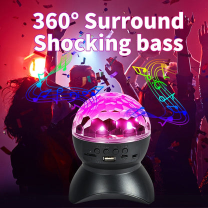 Home LED Magic Ball Lights Bounce Ambient Lamps Room Sound Lights Balls, Color: Charging Model Black(RGB Colorful 5W)