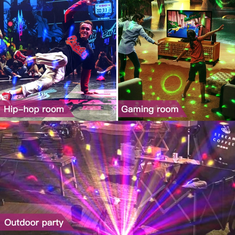 Home LED Magic Ball Lights Bounce Ambient Lamps Room Sound Lights Balls, Color: Charging Model Black(RGB Colorful 5W)