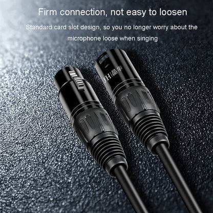 JINGHUA Microphone Cable XLR Male To Female Balanced Cable Mixing Console Amplifier Audio Cable, Length: 3M