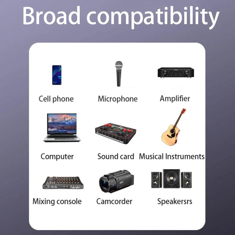 JINGHUA 3.5mm Male To XLR Female Microphone Cable Computer Mixer Audio Cable, Length: 10m