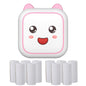 C26 Mini Portable Bluetooth Photo Label Thermal Printer, Spec: Pink+10 Paper