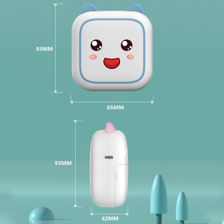 C26 Mini Portable Bluetooth Photo Label Thermal Printer, Spec: Blue+5 Stickers