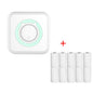 C15 Mini Student Bluetooth Inkless Photo Label Thermal Printer, Spec: Green+10 Paper