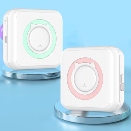 C15 Mini Student Bluetooth Inkless Photo Label Thermal Printer, Spec: Pink+10 Paper