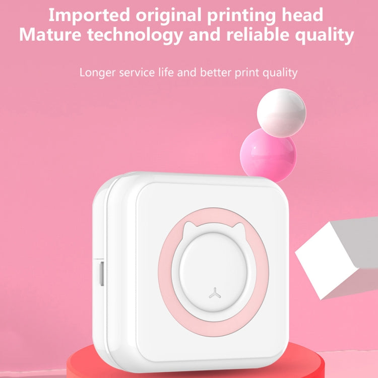 C15 Mini Student Bluetooth Inkless Photo Label Thermal Printer, Spec: Green+10 Paper