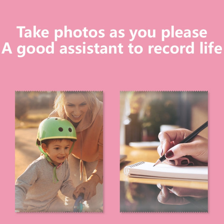 C15 Mini Student Bluetooth Inkless Photo Label Thermal Printer, Spec: Pink+5 Stickers+5 Paper+3 Color Paper