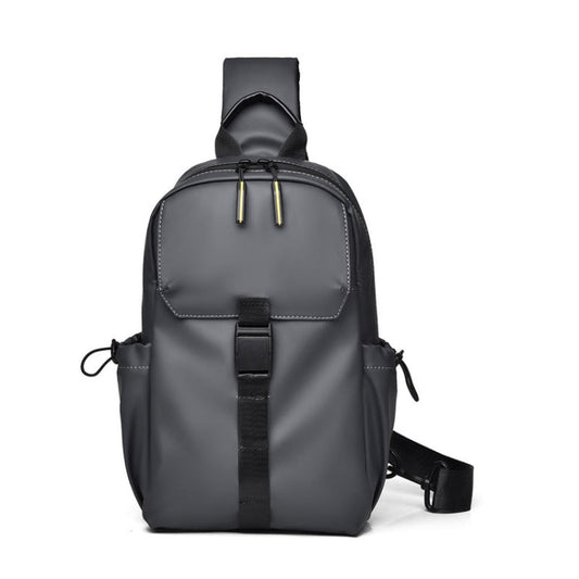WEIXIER 2023 Sac de Poitrine Bandoulière Grande Capacité Imperméable pour Cyclisme et Sports (Gris)