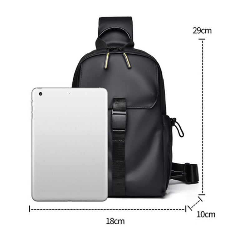 WEIXIER 2023 Large Capacity Crossbody Chest Bag Waterproof Cycling Sports Single Shoulder Packs(Black)