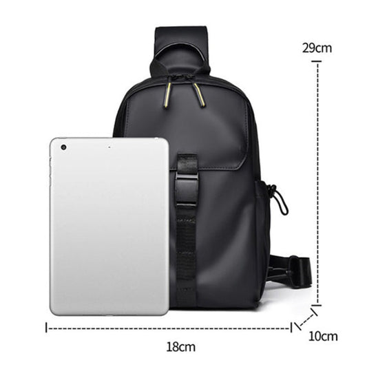 WEIXIER 2023 Large Capacity Crossbody Chest Bag Waterproof Cycling Sports Single Shoulder Packs(Black)