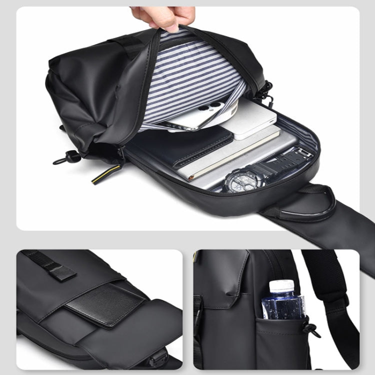 WEIXIER 2023 Large Capacity Crossbody Chest Bag Waterproof Cycling Sports Single Shoulder Packs(Gray)