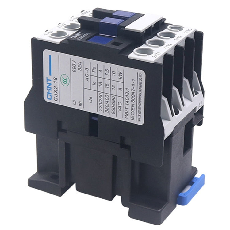 CHNT CJX2-5011 50A 220V Silver Alloy Contacts Multi-Purpose Single-Phase AC Contactor