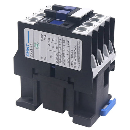 CHNT CJX2-1810 18A 220V Silver Alloy Contacts Multi-Purpose Single-Phase AC Contactor