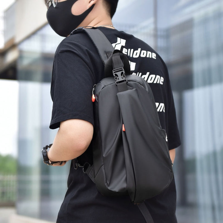 WEIXIER 6013 Casual Single-Shoulder Crossbody Packs Multifunctional Motorcycle Sports Chest Bag(Gray)