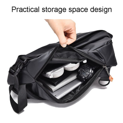 WEIXIER 6013 Casual Single-Shoulder Crossbody Packs Multifunctional Motorcycle Sports Chest Bag(Gray)