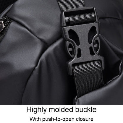 WEIXIER 6013 Casual Single-Shoulder Crossbody Packs Multifunctional Motorcycle Sports Chest Bag(Black)