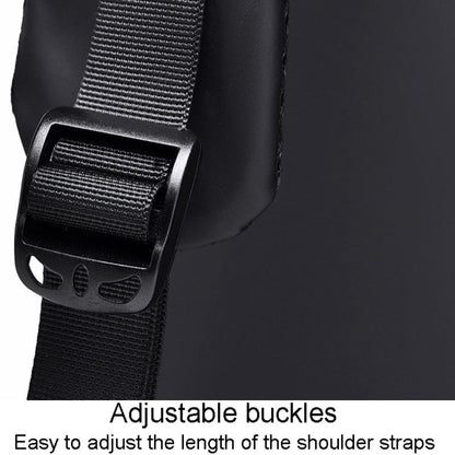 WEIXIER 6013 Casual Single-Shoulder Crossbody Packs Multifunctional Motorcycle Sports Chest Bag(Black)