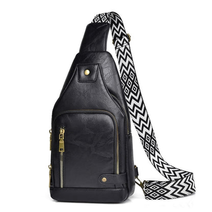 WEIXIER X326 Single Shoulder Crossbody Chest Bag Multifunctional Motorcycle Sports Backpack(Black)
