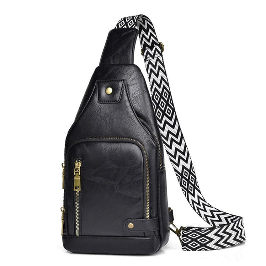 WEIXIER X326 Single Shoulder Crossbody Chest Bag Multifunctional Motorcycle Sports Backpack(Black)