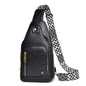 WEIXIER X326 Single Shoulder Crossbody Chest Bag Multifunctional Motorcycle Sports Backpack(Black)