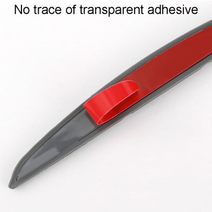 SAHNSHI 4pcs /Pack 7755 Car Door Anti-Collision Silicone Strip Bumper Mirror Thickening Decorative Stickers(Gray)