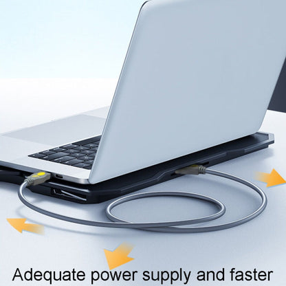 Câble de données en cuivre mâle-mâle USB2.0 JINGHUA U110 avec anneau magnétique, taille : 10 m (gris)