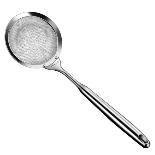 Kacheeg 304 Stainless Steel Soymilk Spoon Kitchen Oil Filter Ladle, Size: 11 x 32.7cm
