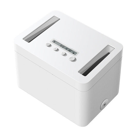 Vaydeer Metal Timed Self-Control Phone Lock Box With Child Lock And LED Display, Spec: Small White