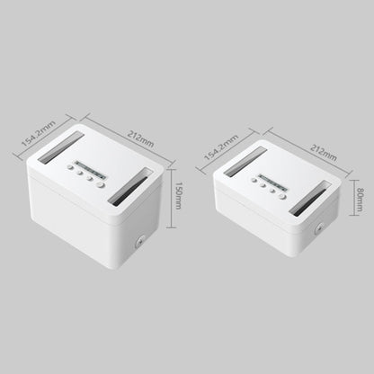 Vaydeer Metal Timed Self-Control Phone Lock Box With Child Lock And LED Display, Spec: Small White