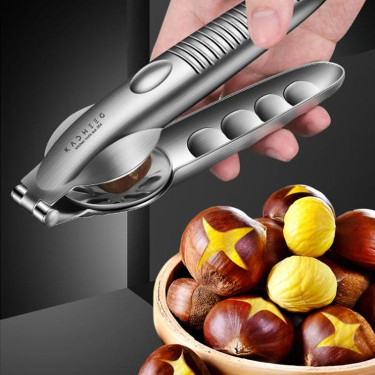Kacheeg 304 Stainless Steel Chestnut Opener Cross Opening Chestnut Shelling Peeler With 2 Steel Fingers, Style: Classical Model