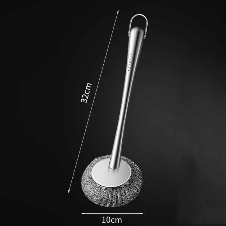 Kacheeg 304 Stainless Steel Pot Brush Kitchen Cleaning And Dishwashing Tools, Style: Long